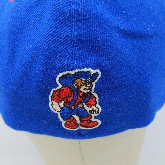 Prep Gear Fitted Hat Red White Blue Size S/M Embroidered P Logo - Picture 9 of 12